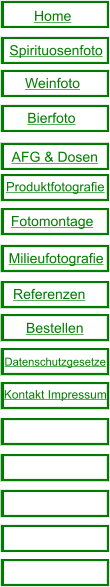 Home Spirituosenfoto Weinfoto Bierfoto AFG & Dosen Produktfotografie Fotomontage Milieufotografie Referenzen Bestellen Datenschutzgesetze  Kontakt Impressum